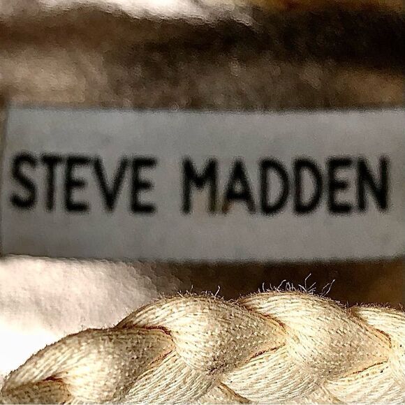 Steve Madden P-Rise Platform Wedge Sandals in Cream Women’s 7 1/2M - Picture 8 of 9